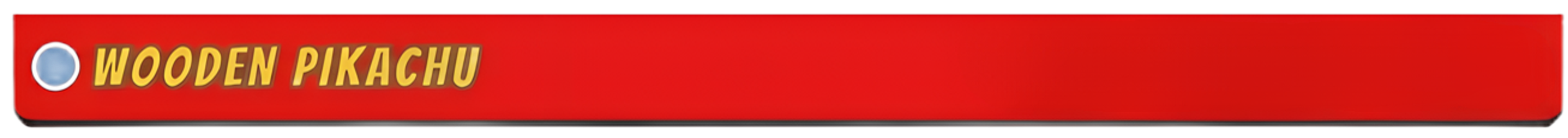 Wooden Pikachu Header